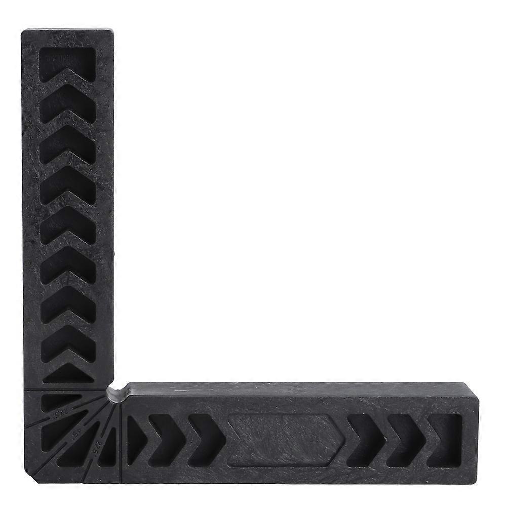 Black Right Angle Locator Retainer Lshaped High Hardness Plastic Woodworking Ruler