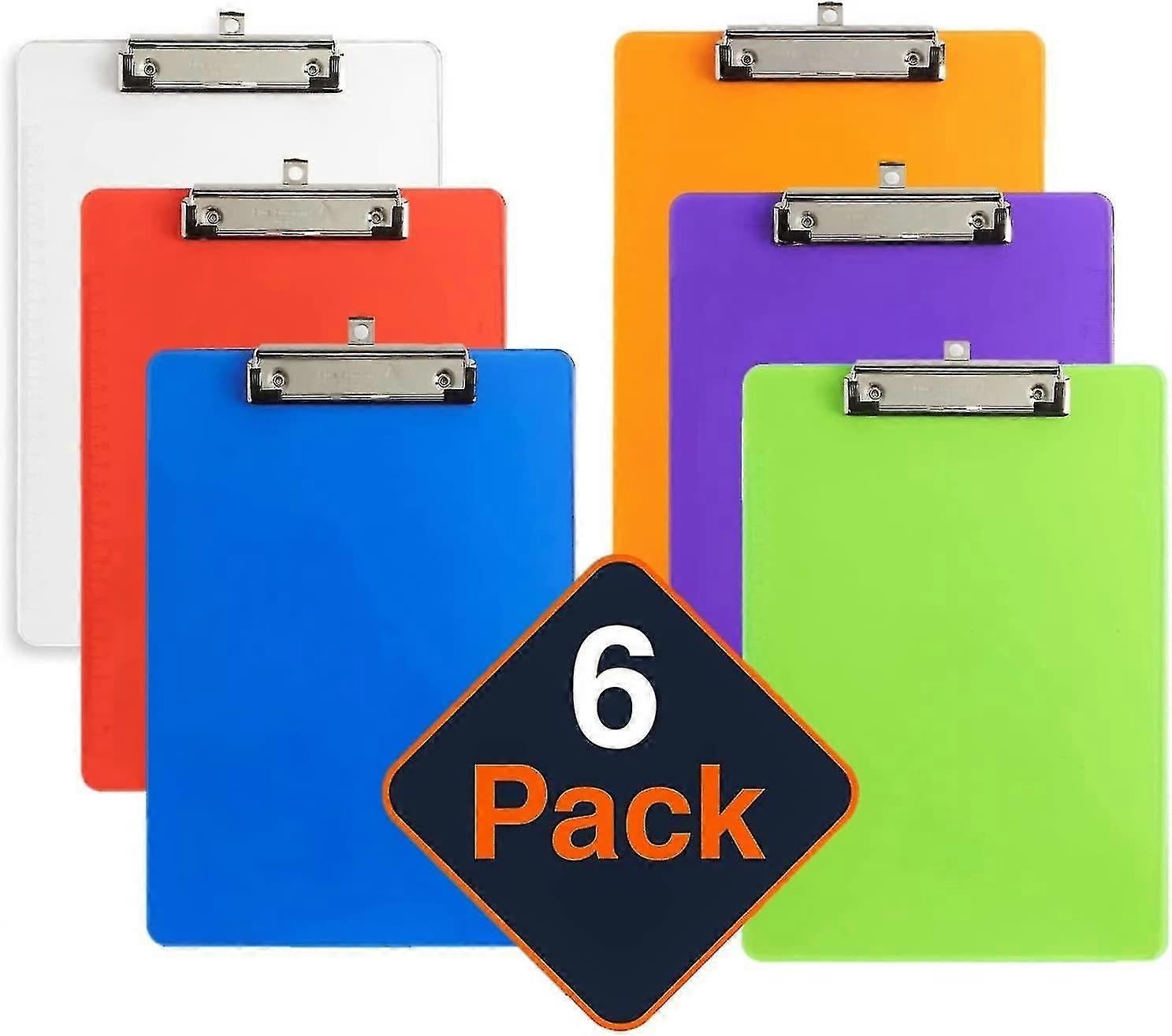 6pcs Appunti A4 Plastica Appunti Scrittura Con Clip in Metallo E Appeso