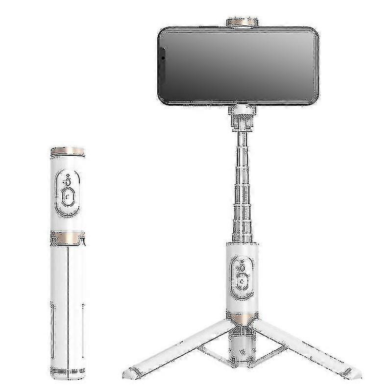 White Reinforced Selfie Stick, Selfie Stick Tripod Telescopic Adjustable Monopod Upgraded Aluminum Alloy For Iphone And Android