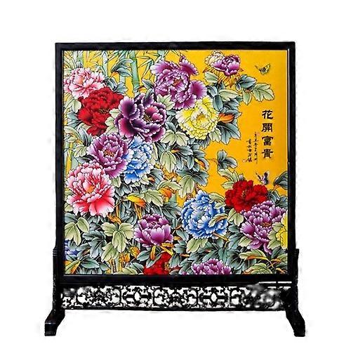 Decorative Trays-Floral Affluence-Blooming Riches Plate