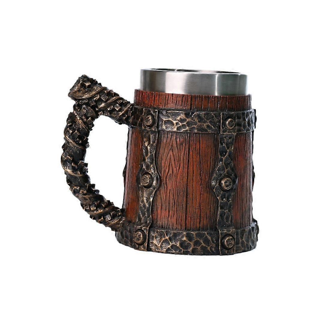 Tasse à café en bois de conception de baril de tasse d’eau de 600 ml pour la fête quotidienne en utilisant le bureau