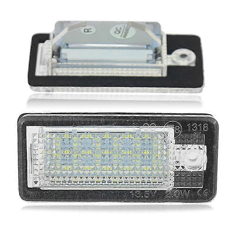 Car LED License Number Plate Light Lamp White for - A3 S3 8P A4 B6 B7 A5 A6 4F A8 S8 C6 Cabriolet