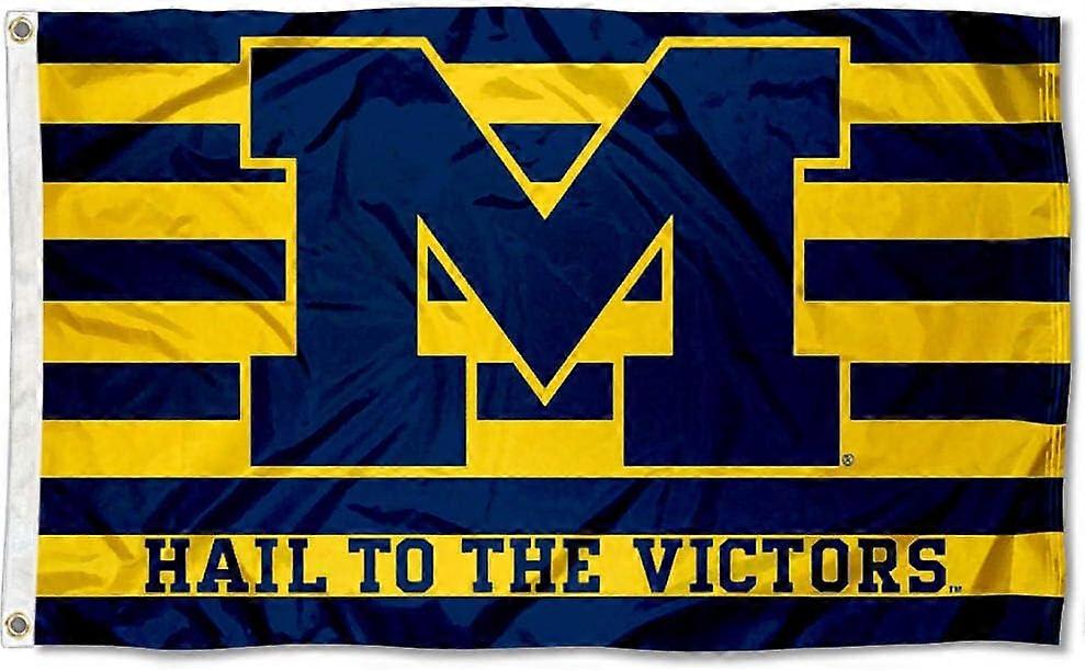 Michigan Wolverines UM Université Large College Drapeau