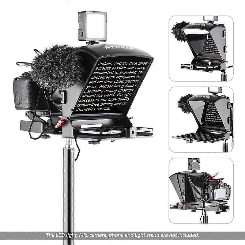 Andoer A1 Portable For Phone Dslr Recording Live Broadcast Mobile Teleprompter Artifact Video With Remote Control