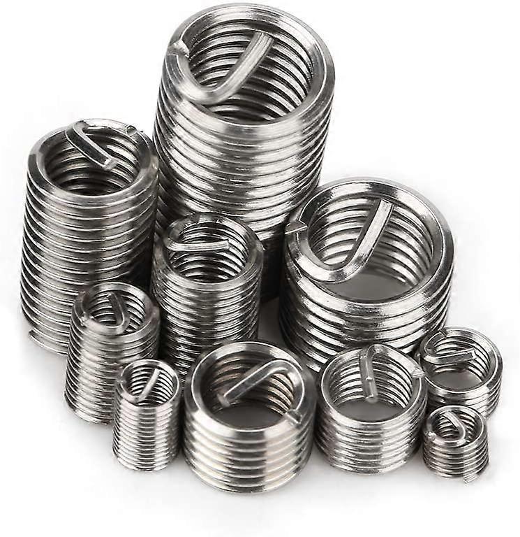 150 Pack Thread Repair Inserts, M3-M8 Stainless Steel Thread Repair Thread Insert Thread Insert Assortment