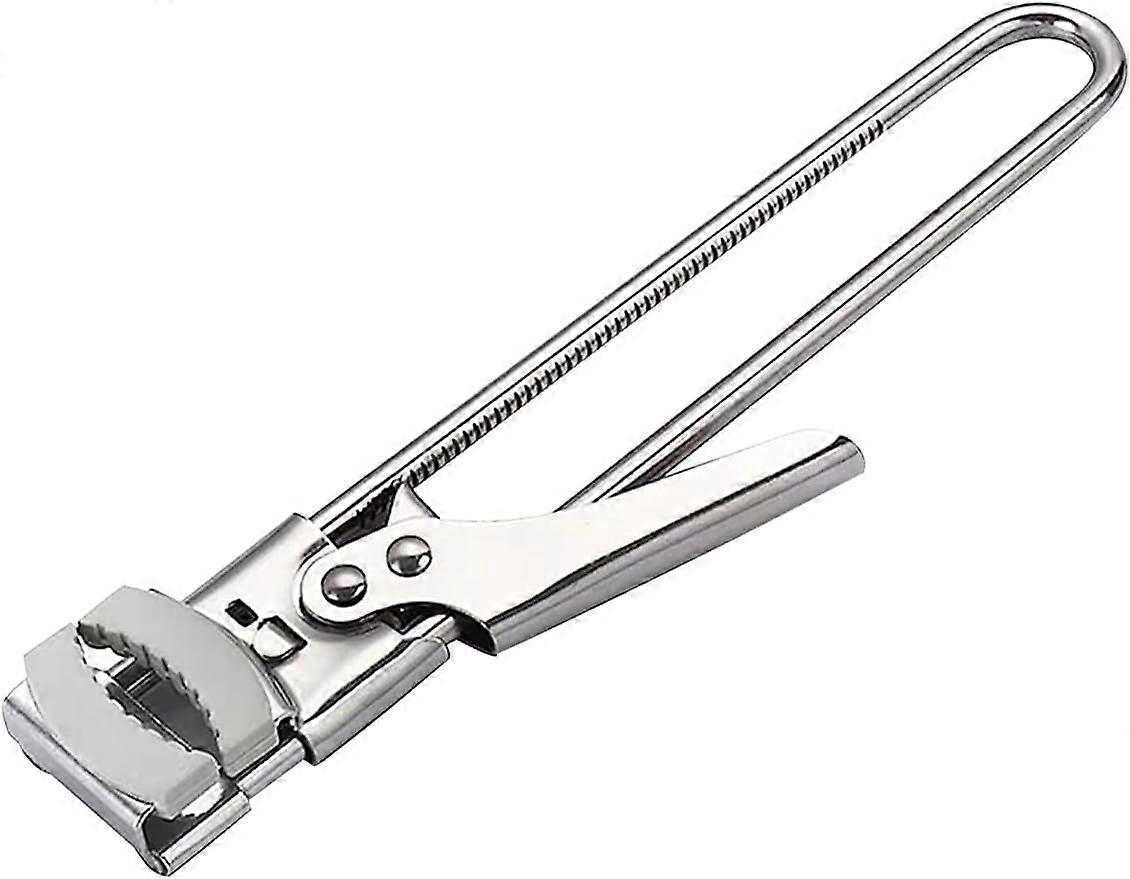 Adjustable Jar and Bottle Opener Multifunctional Stainless Steel Can Opener with Non-Slip Rubber Pad Longer Handheld Bottle Opener for Any-Size lids