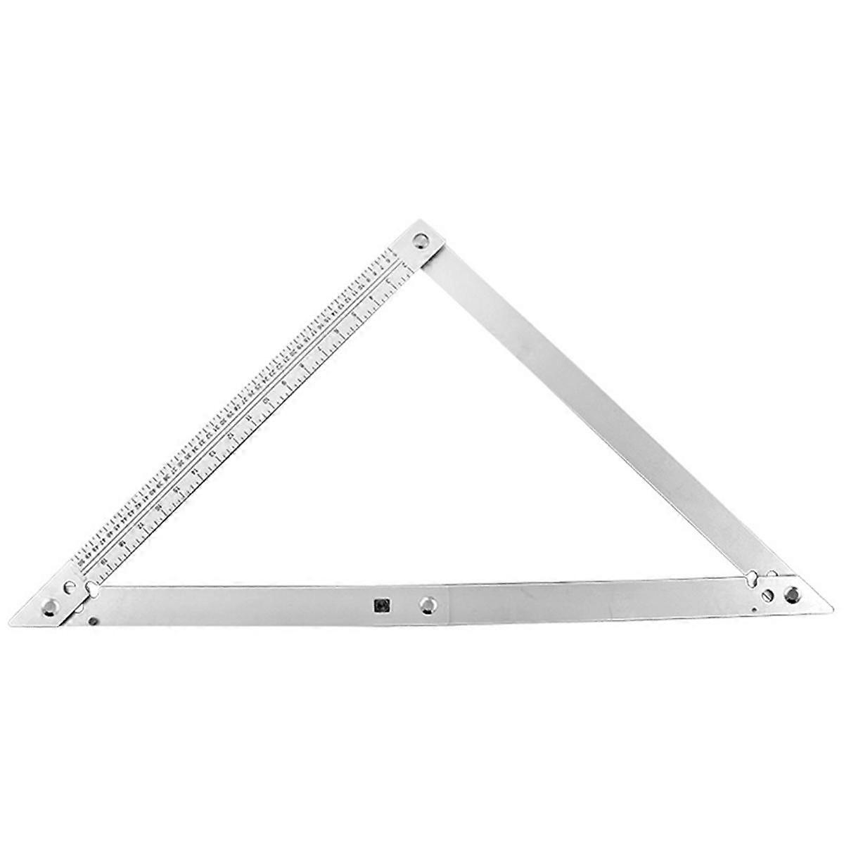 45  Folding Triangle Ruler Multifunctional Ruler Aluminium Alloy Large Triangular Ruler Woodworking Drawing Tool