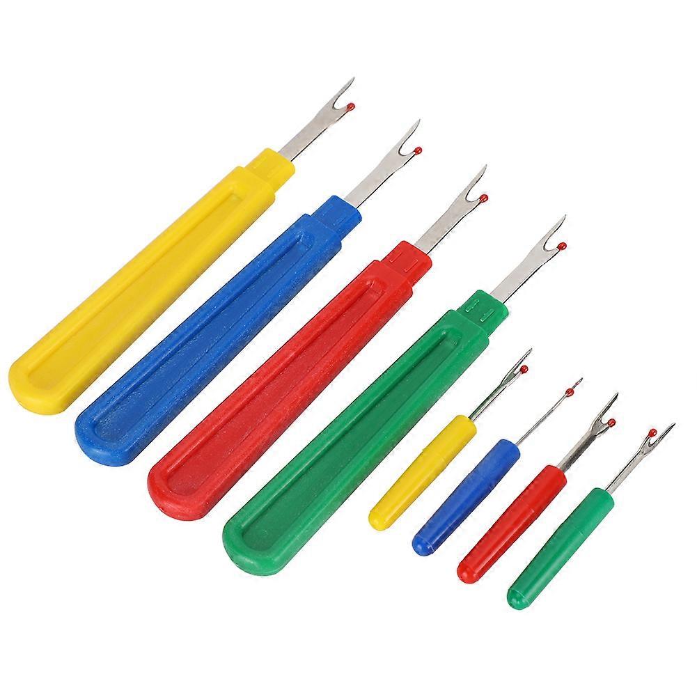 8Pcs Seam Ripper Hand Sewing Cross Stitch DIY Tool Color Handle Stitch Ripper Small Medium