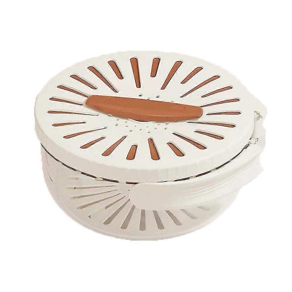 2024 New Drain Basket with Lid - 2 in 1 Multi-Function Drain Basket with Foldable Handle, Kitchen Sink Drain Basket