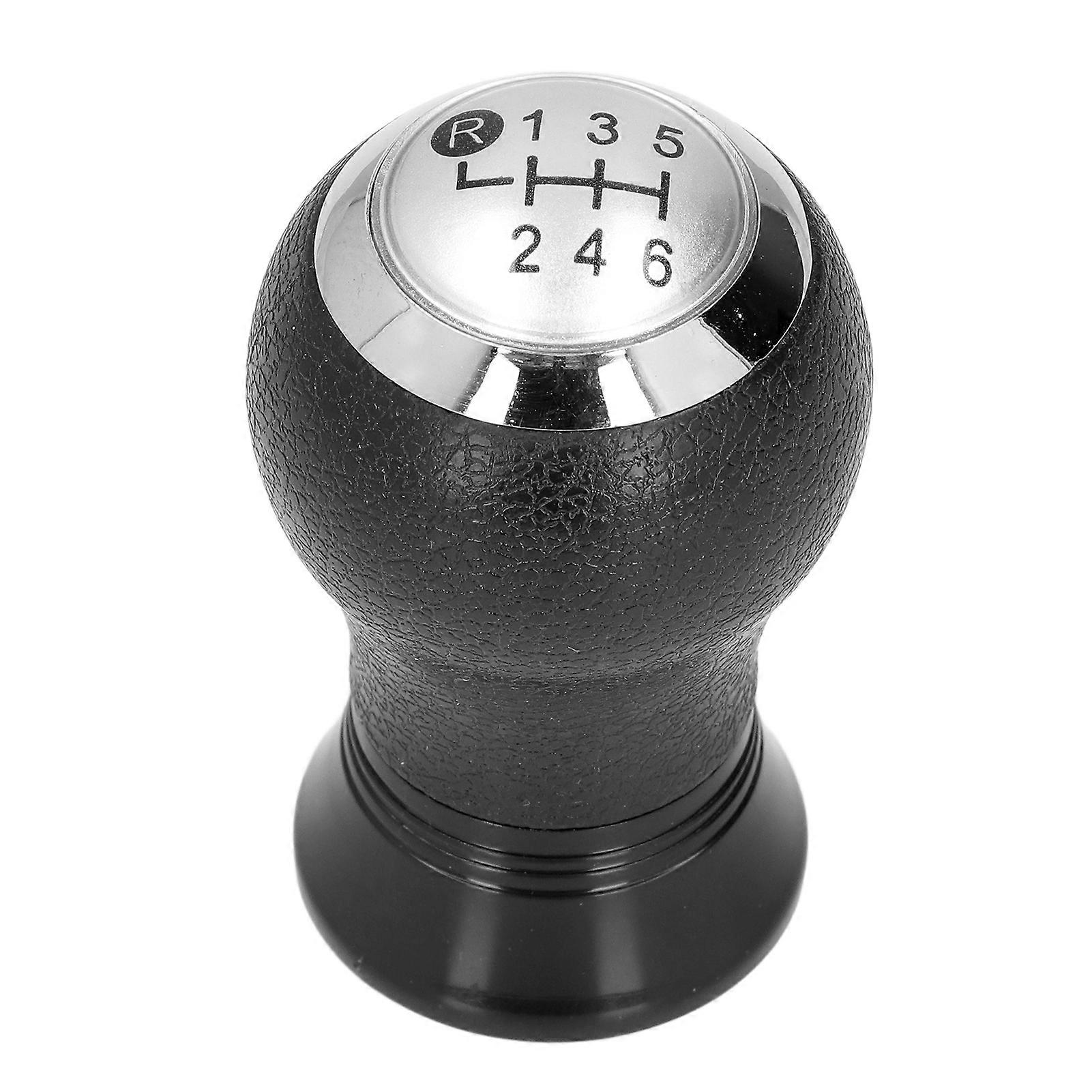 6 Speed Gear Shift Knob Shifter Handle Lever Head Matte Sliver Replacement for Yaris 2005?2010