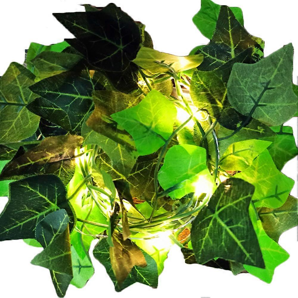 2m Artificial Ivy Vine Rattan Hanging Garland LED Light String Decorative Lamp