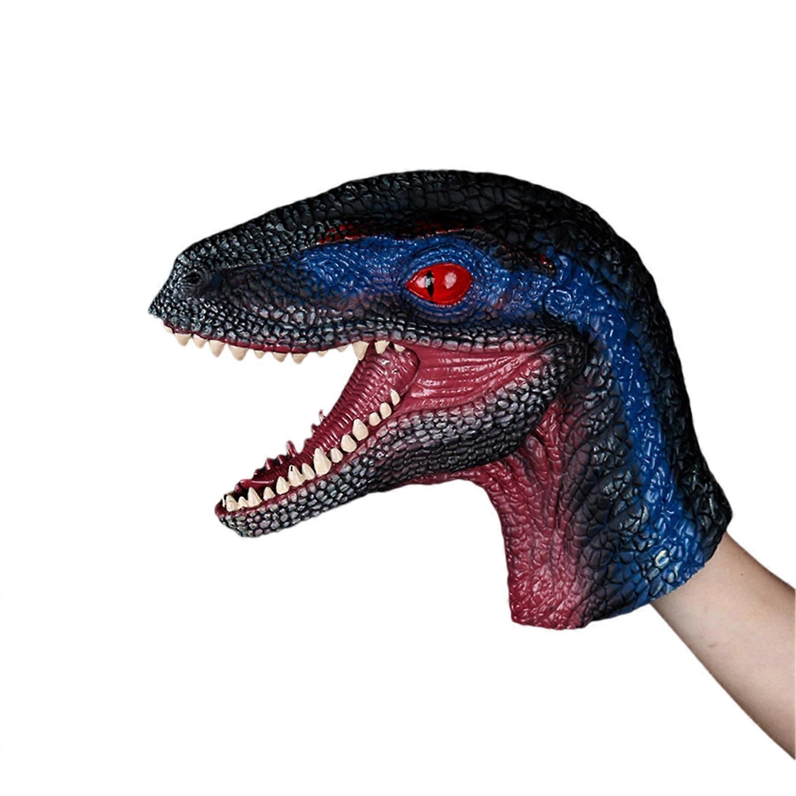 Soft Vinyl Shark Hand Puppet Realistic Animal Hand Toy Movable Mouth