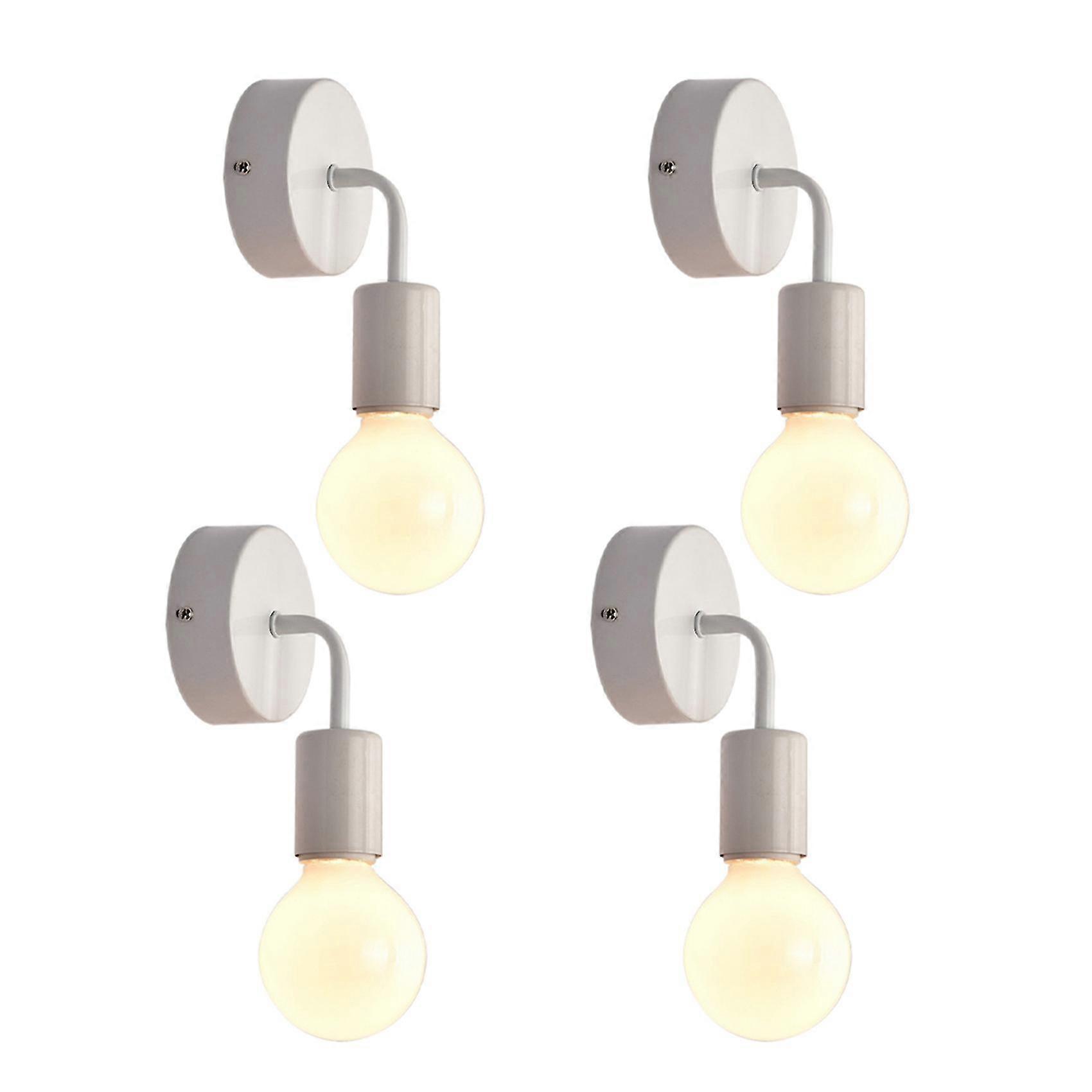 4x White Loft Antique Iron Simple Wall Lamp American Country Restaurant Bar Corridor Aisle Wall