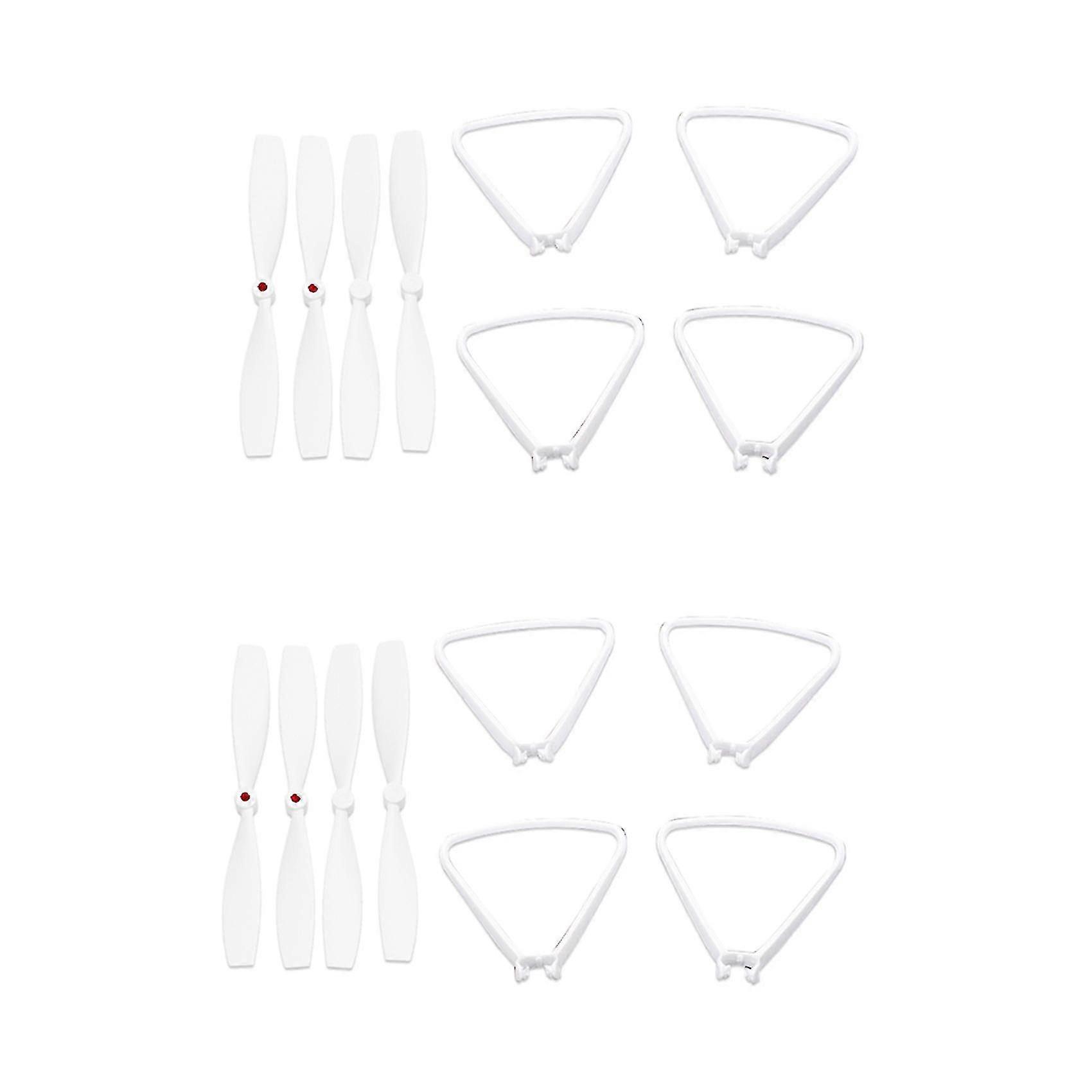 8x Propeller And Propeller Guard Protection Ring Part Compatible With Drone Mi