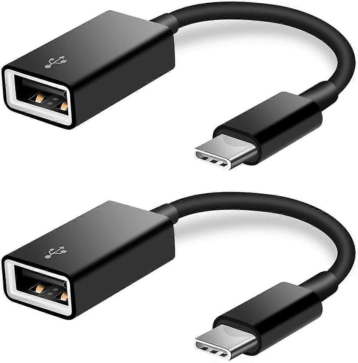 2 Pack Usb C To Usb 2.0 Adapter Type-c Otg Cable Type C Male To Usb A Female Adapter Compatible With