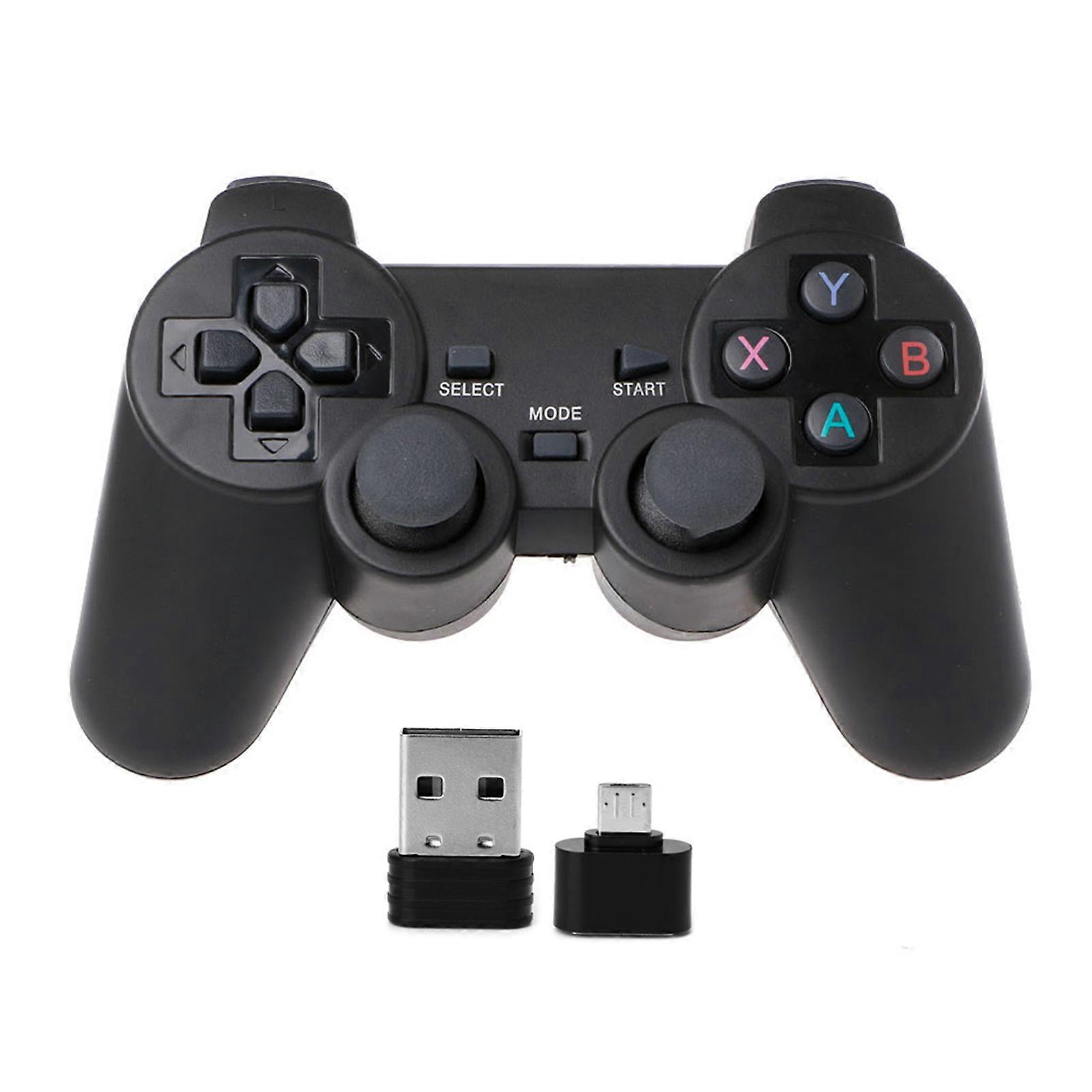 Wireless Gamepad with Micro USB OTG Converter For Android TV Box PC for PS3