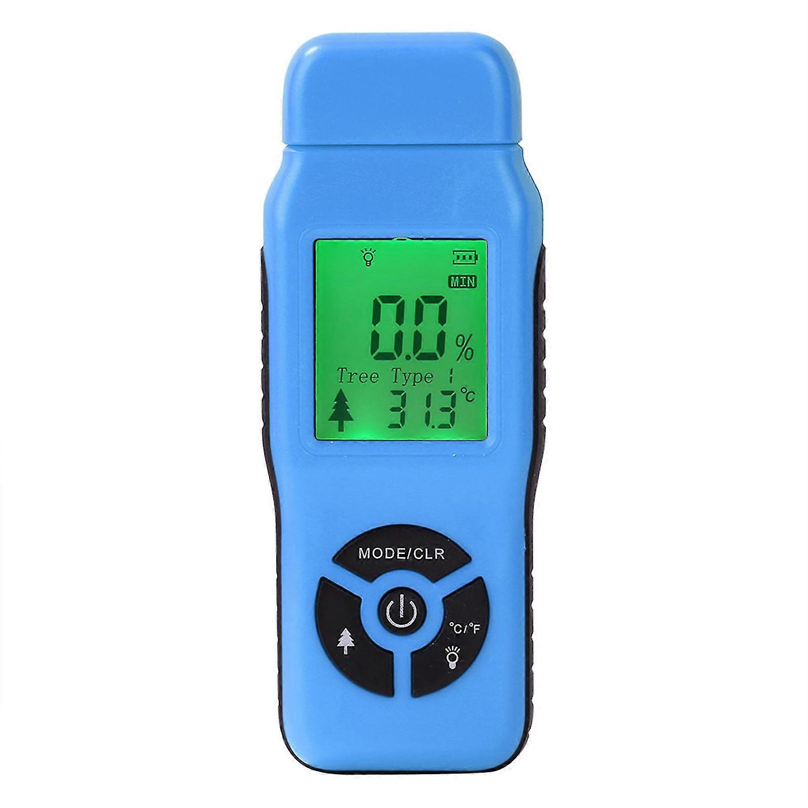 Digital Lcd Display Damp Moisture Meter Detector Tester Wood Humidity Sensor