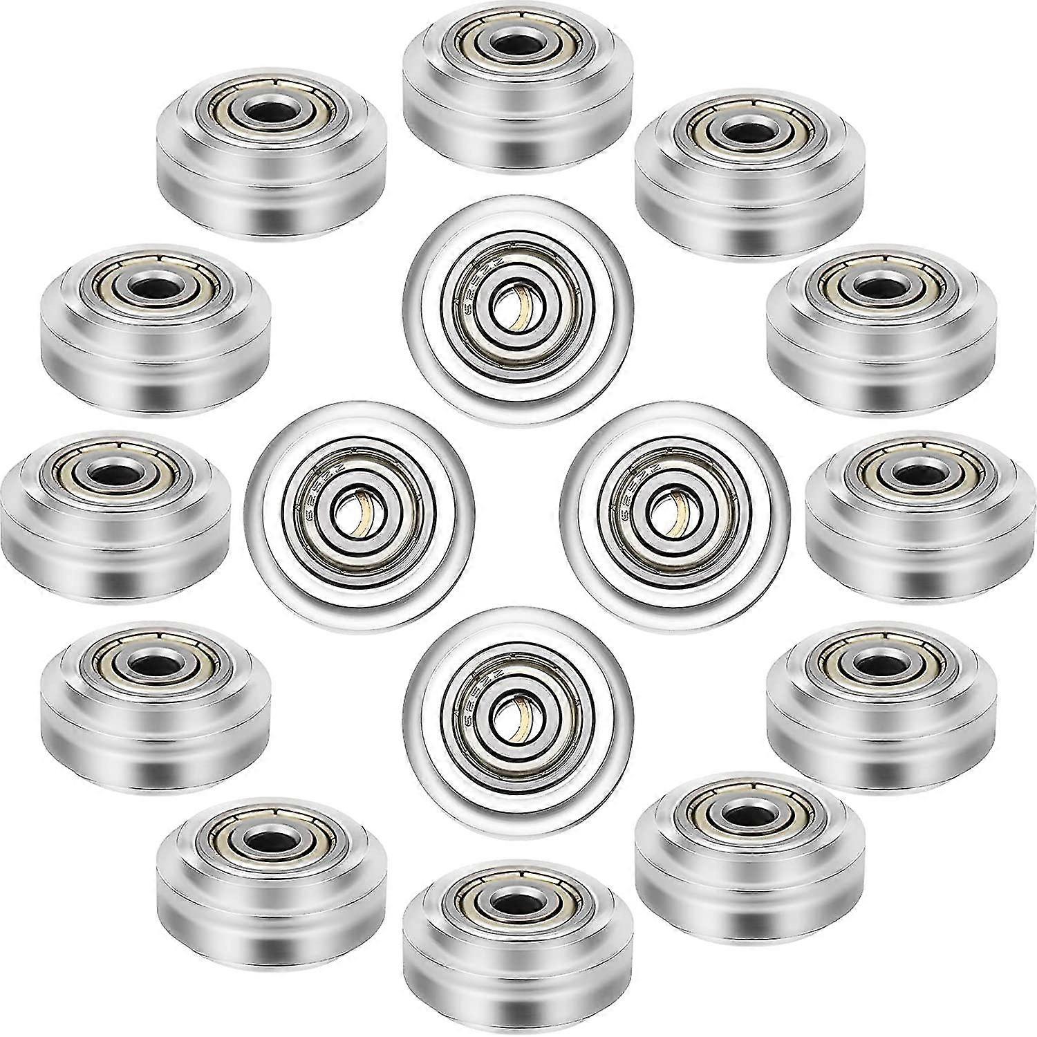 16 Pcs 3d Drucker Polycarbonat Pulley 3d Drucker Räder 625zz Pulley Linear Lager Für Cr10, Ende