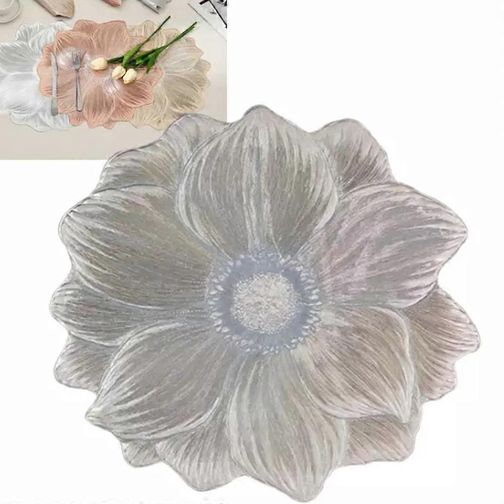 Lotus-Shaped Heat-Resistant Washable Placemat, Dining Table Decor Accessories