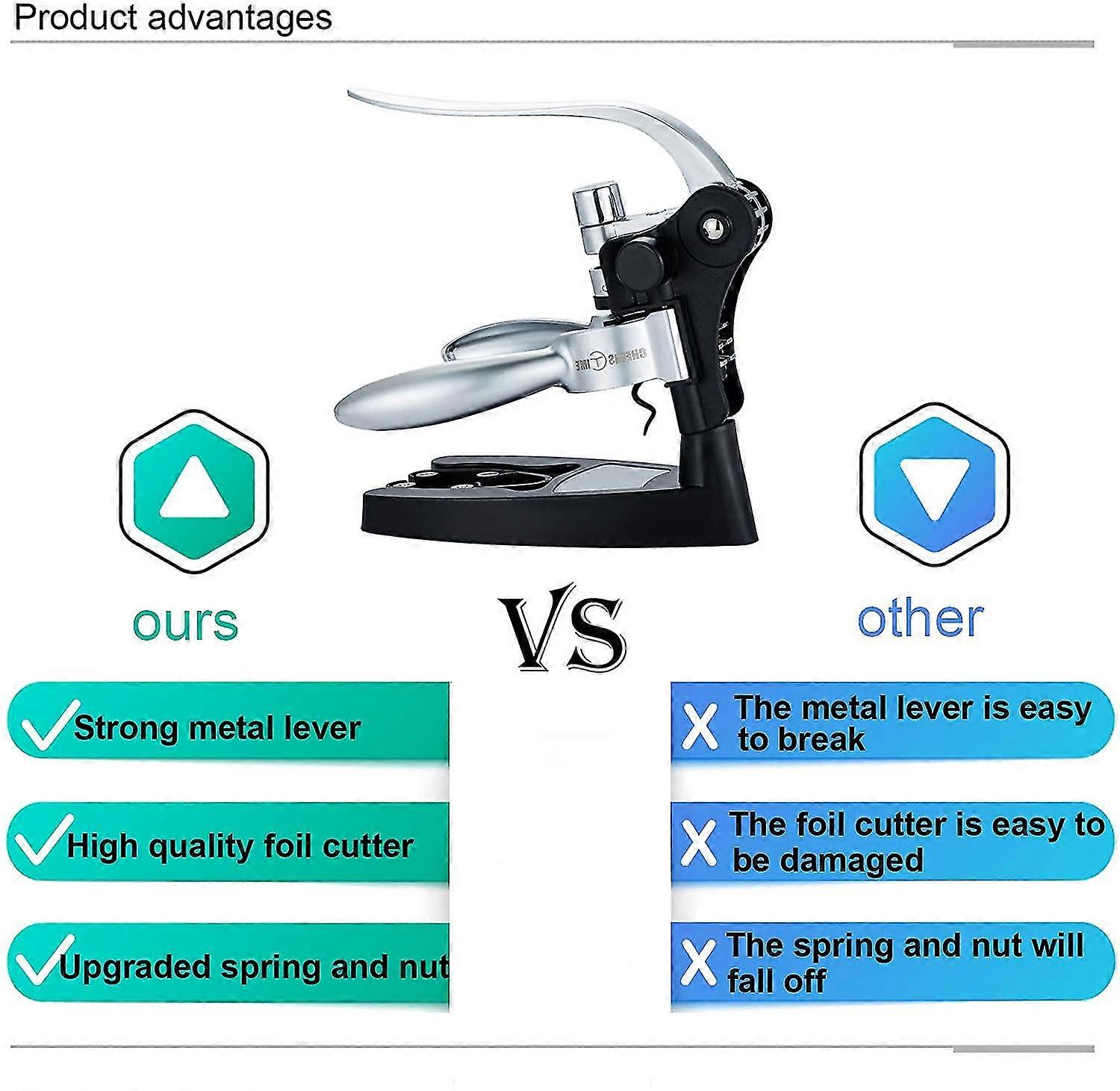 Wine Bottle Opener Corkscrew Set2021 Upgradeddoes Not Break 10% Heavier & Solid Wine Accessroies Gift Set With Stand