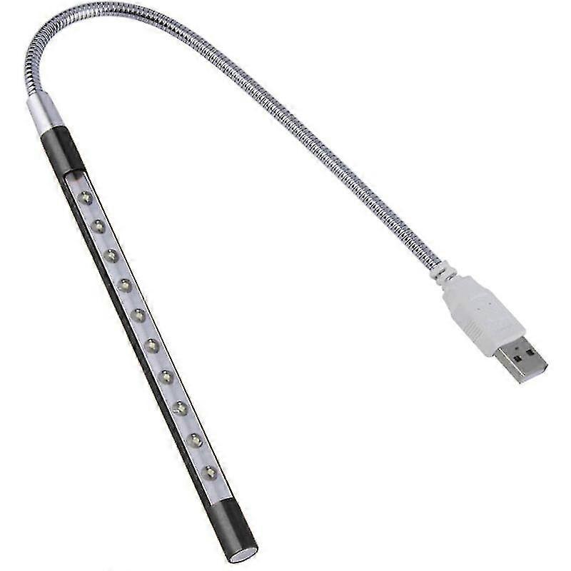 Usb Led Light Laptop Lamp 5v 1w 10 Led Long Gooseneck Touch Dimmer Lamp