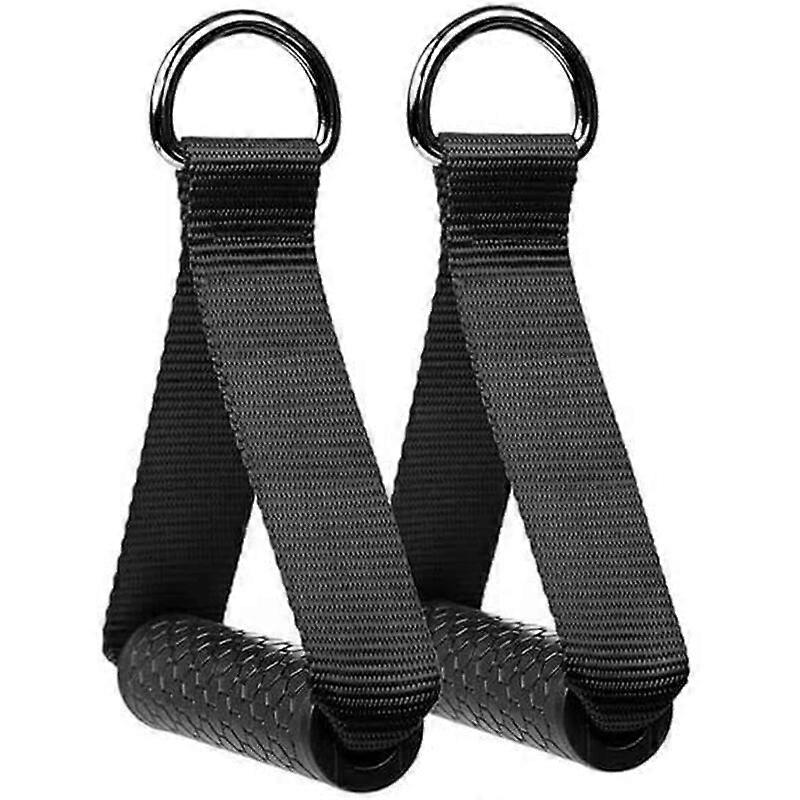 2pcs Hex Rubber Grip Cable Machine Attachment Resistance Band Grips Home Gy