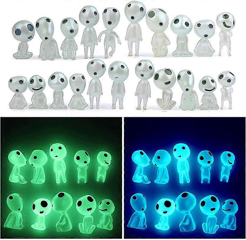 Tree Elves Fairy 20Pcs Luminous Ghost Micro Landscape Accessories
