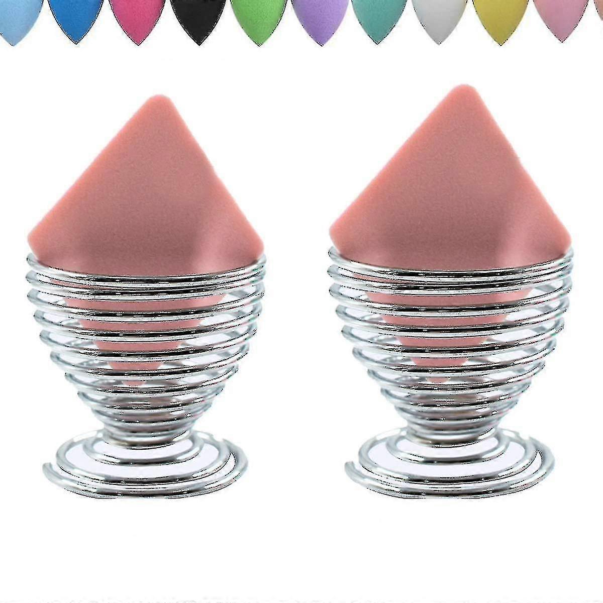 2 Pack Beauty Sponge Blender Holder,makeup Sponge Drying Stand Storage Egg Powder Puff Display Stand