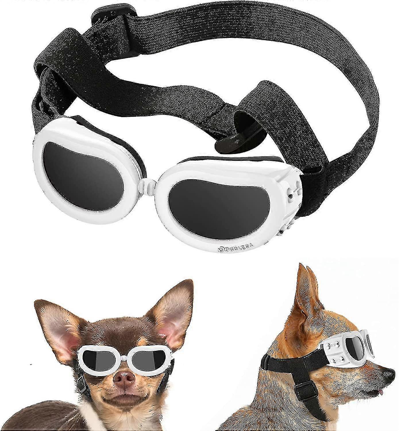 Small Dog Uv Protection Sunglasses With Adjustable Strap