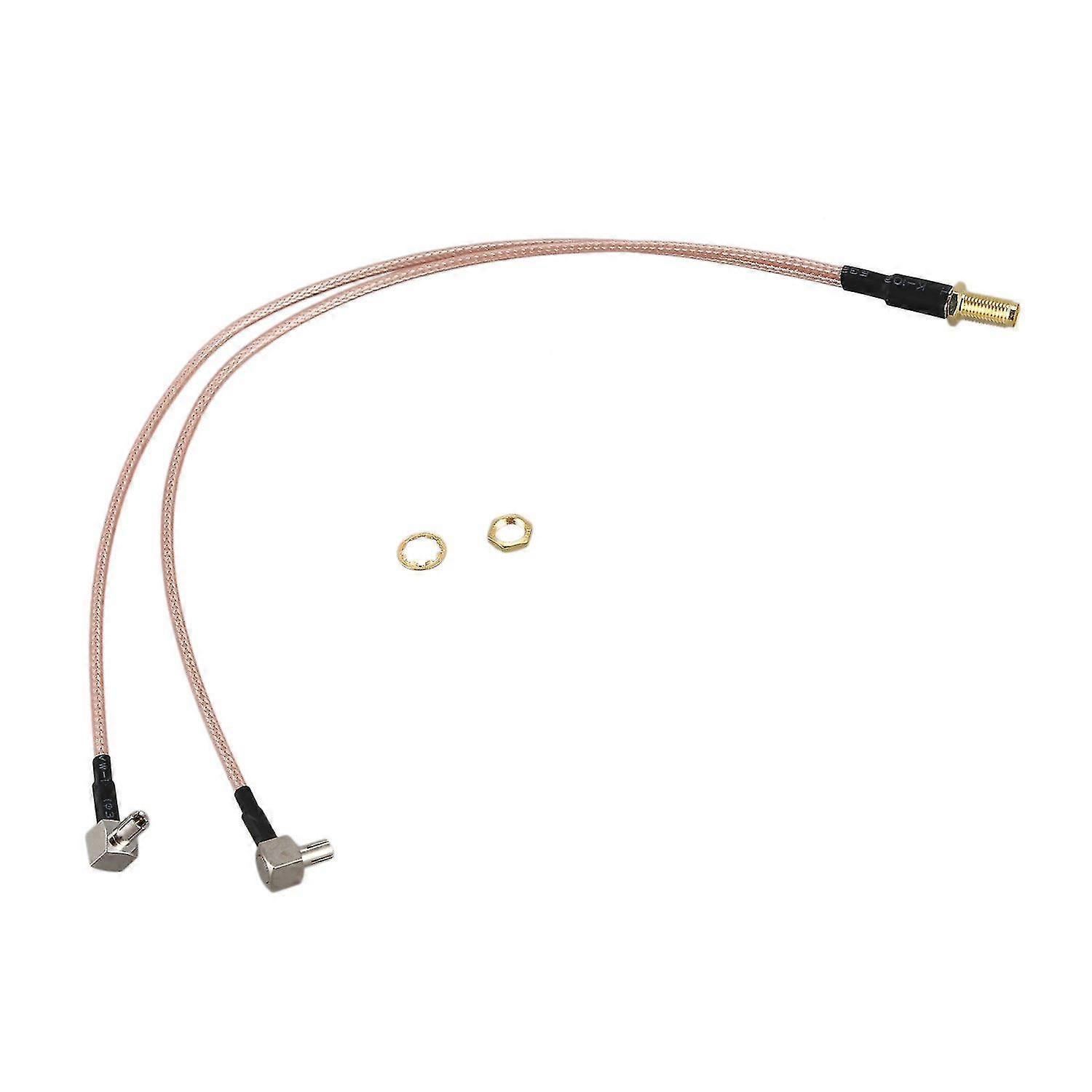 Sma Buchse zu Y Typ 2 x Ts9 Stecker / Crc9 Stecker Pigtail Kabel Gold