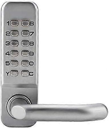 Digit Keypad Door Lock,Keyless Combination Coded Lock,Zinc Alloy Password Security Lock (Right Handle)