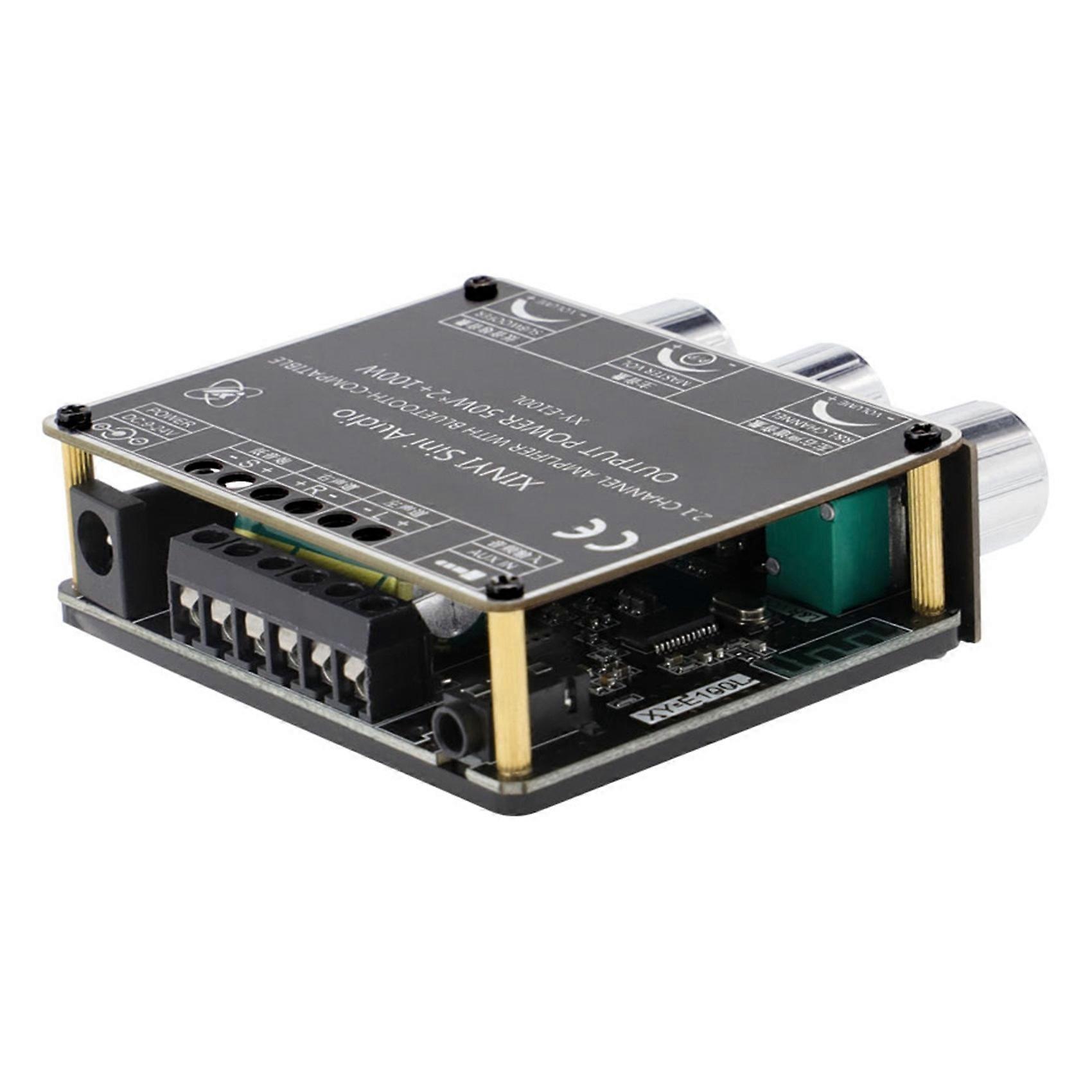 XY-E100L 2.1 Channel for Bluetooth Audio Amplifier Module 50Wx2+100W High and Low Tone Subwoofer Am