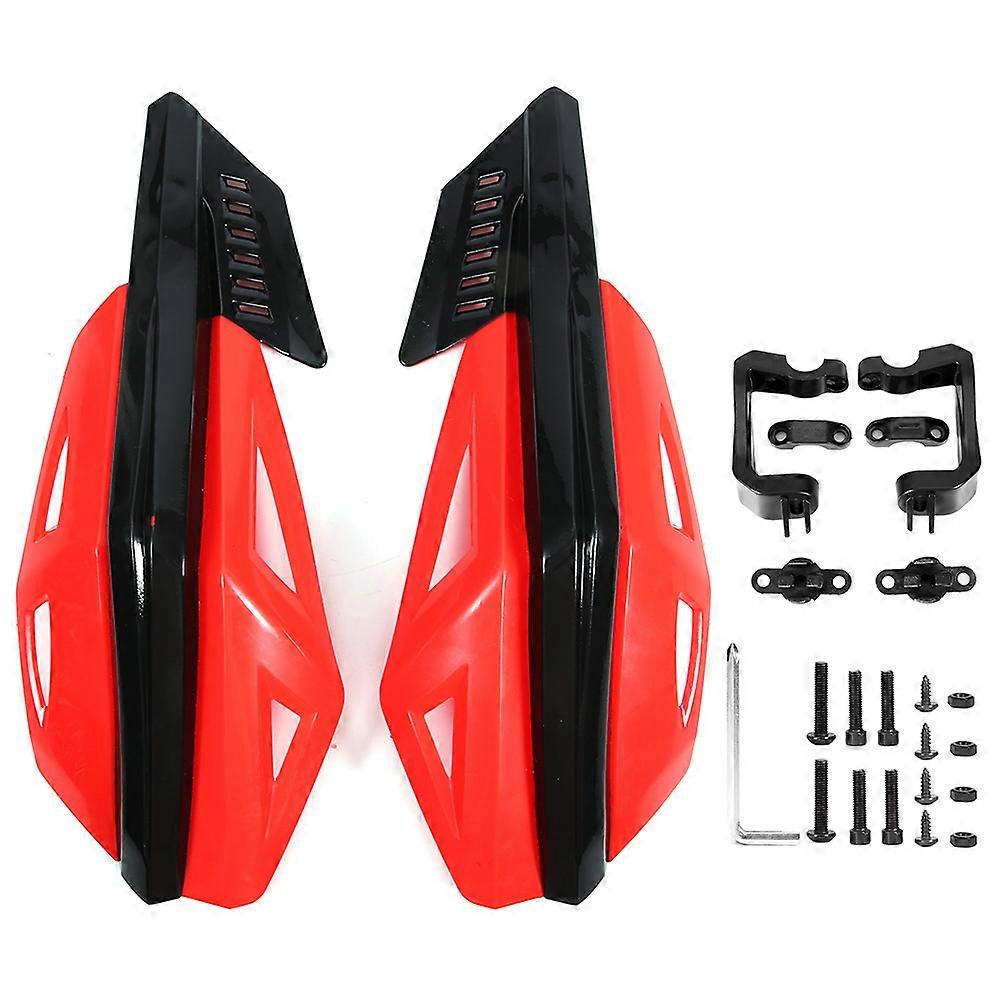 オートバイハンドガード7 / 8インチ22mmABS耐落下性プロテクターユニバーサルオートバイ電動自転車スクーター赤