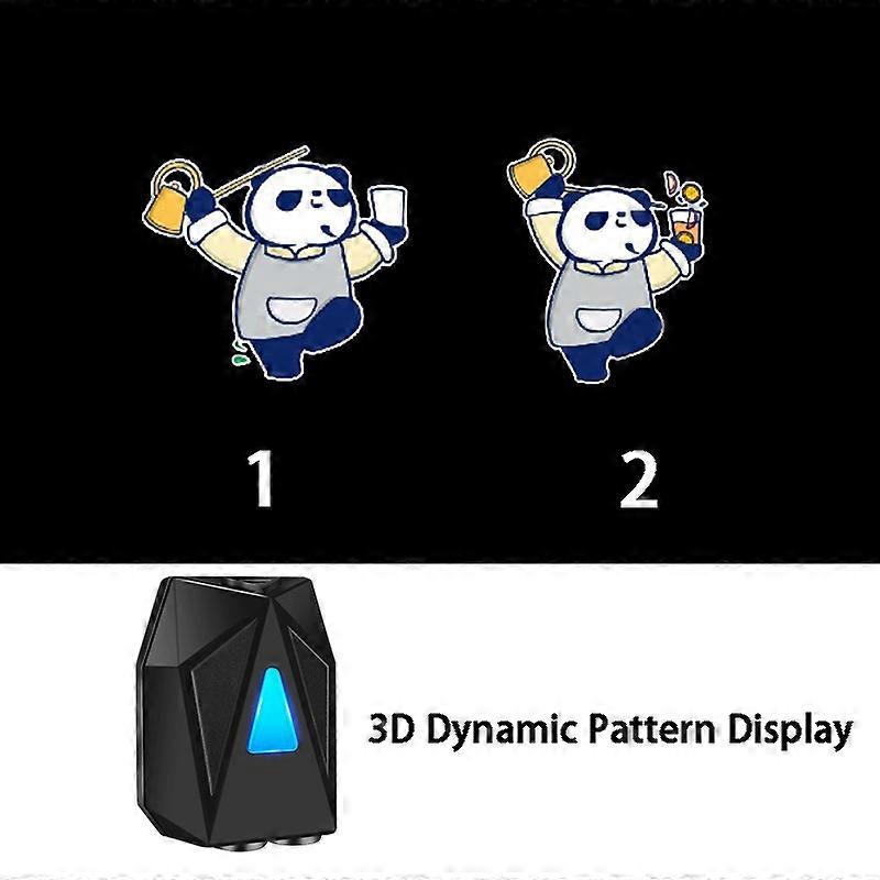 LED Car Door Dynamic 3D Cartoon Projection Light Door Atmosphere Projection Light USB Charging Wireless Welcome Decorative Light