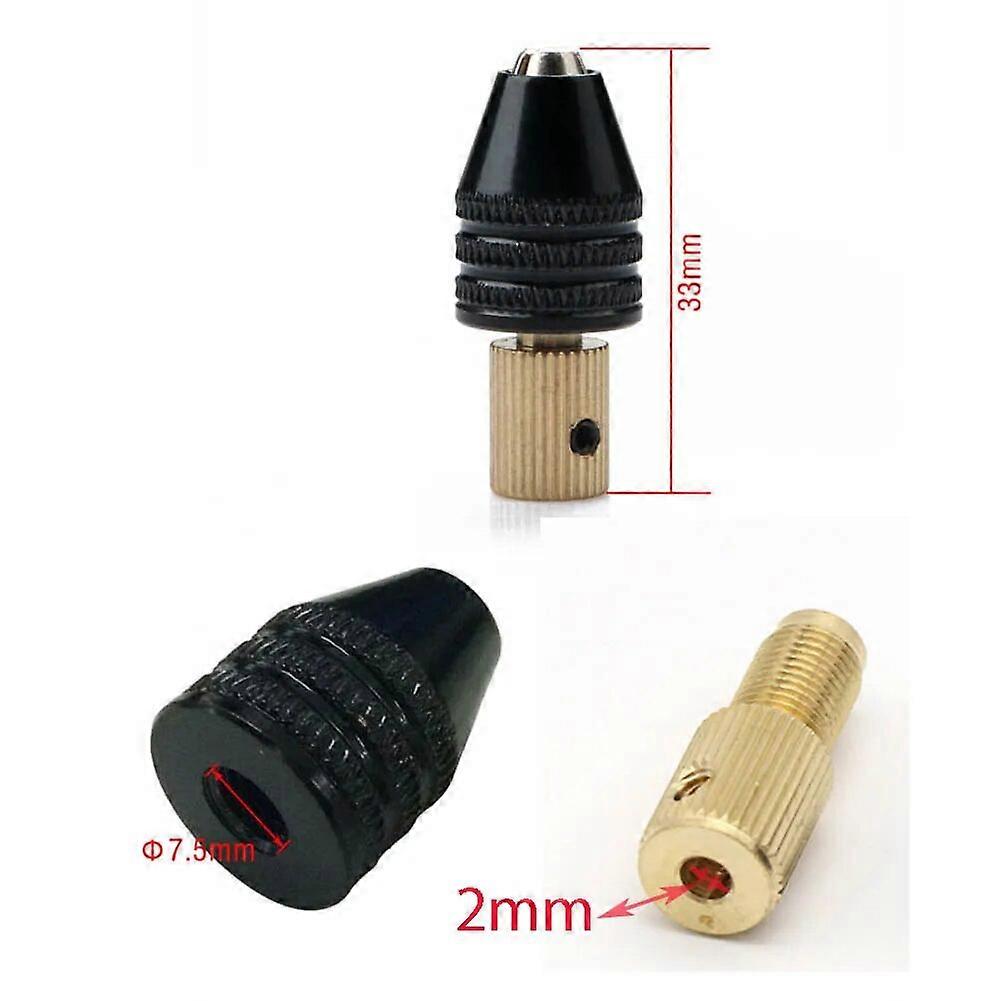 Mini Universal Micro Drill Chuck Set Cartridge 0.3-3.5mm Drill Bit Set Adapter For Hand Drill/electric drill Tools 2mm-5mm