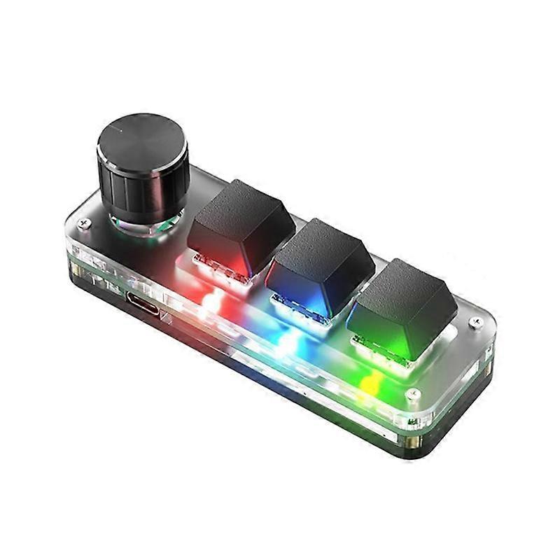 Mini Keypad Mechanical Keyboard Macro Knob Paste 3/4/6/9/12 Keys Customize
