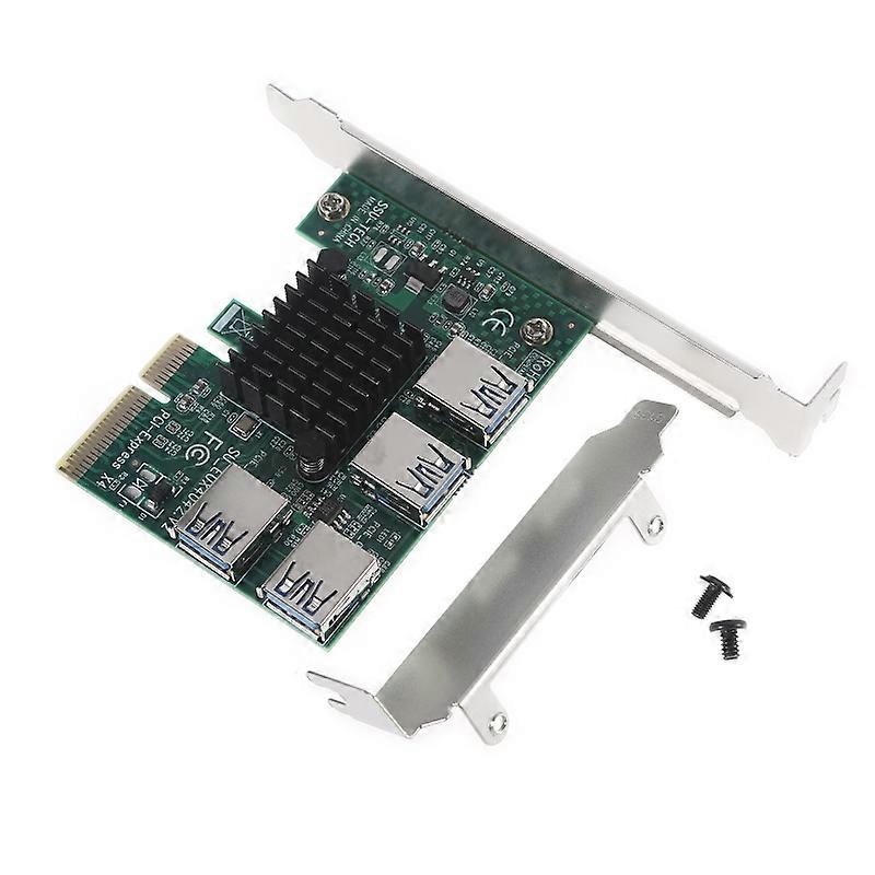 PCI-E 4x to 16x Adapter Board Extension Card PCI-E 1 to 4 USB 3.0 Adapter Card