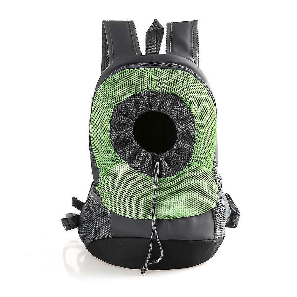 comfortable carrier backpack, puppy pet front pack with breathable head out design and padded shoulder