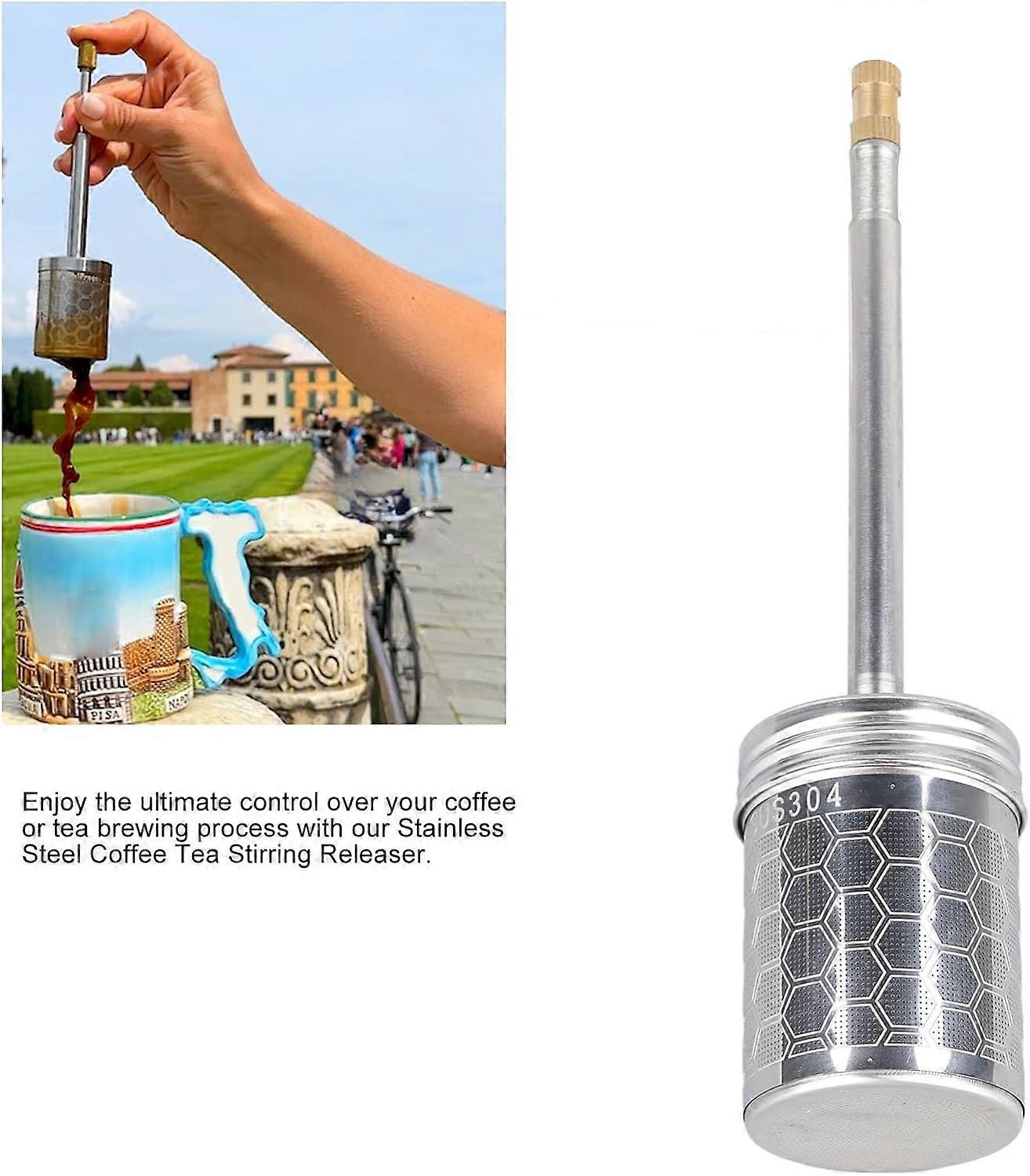 מכונת עיתונות תה קפה צרפתית ניידת, לקמפינג, נסיעות, דיג וטיולים רגליים, 100% חדש לגמרי