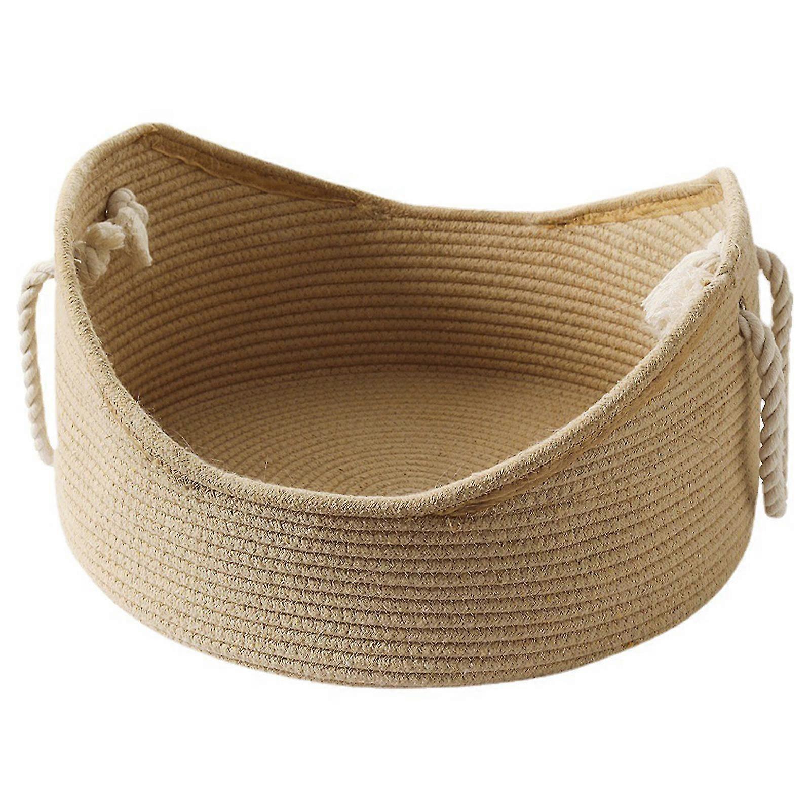 Handmade Wicker Cat Bed Basket with Corrugated Scratching Board - Comfortable Pet House Nest
