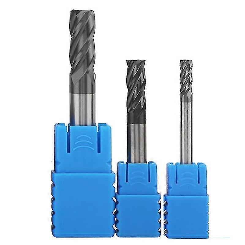 3pcs 4 6 8 Mm Carbide End Mill 4 Flutes End Mill Set Milling Cutter Tool Kit Cnc Carbide Milling Cu