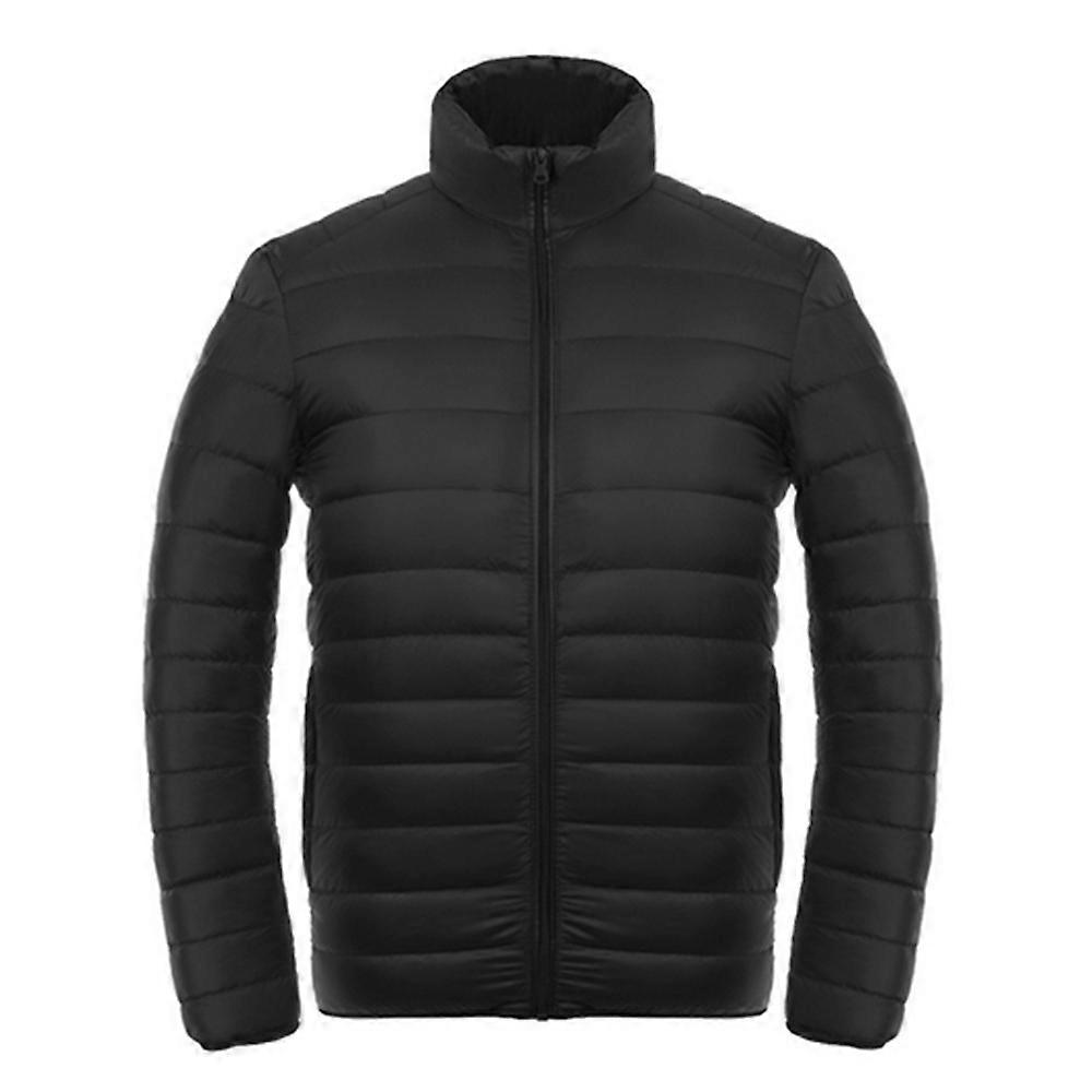 Light Thin Down Coat Man Stand Collar Winter Plus Size