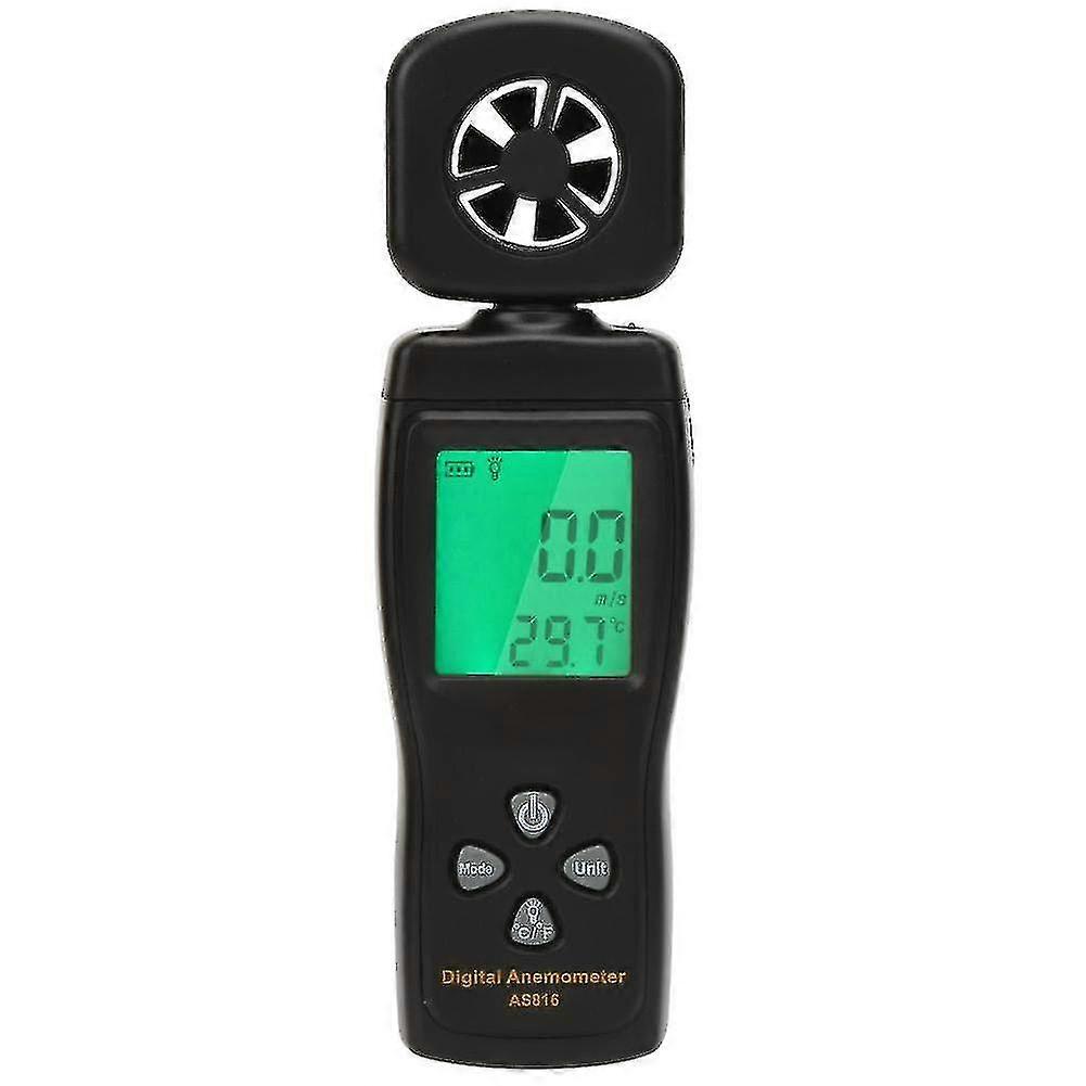 Wind Speed Air Flow Meter,as816 0.3-30m/s Mini Digital Anemometer