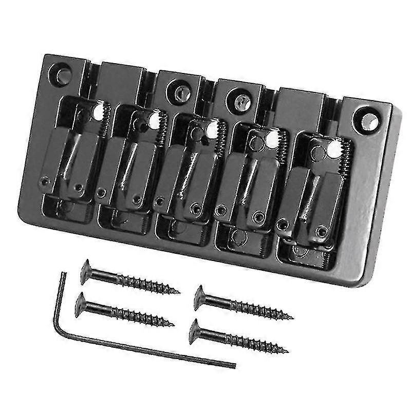 5 String Flip Fine-tuning Guitar Saddle Bridge Pull String Plate For 5 String Electric Guitar Acces XiXi