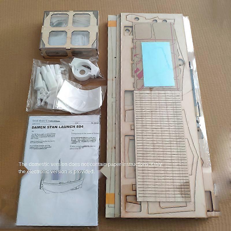 DIY Simulatie Rc Boot Model Kit 1:18Tug804 Sleepboot Reddingsboot Kleine en Bromfiets Sleepboot