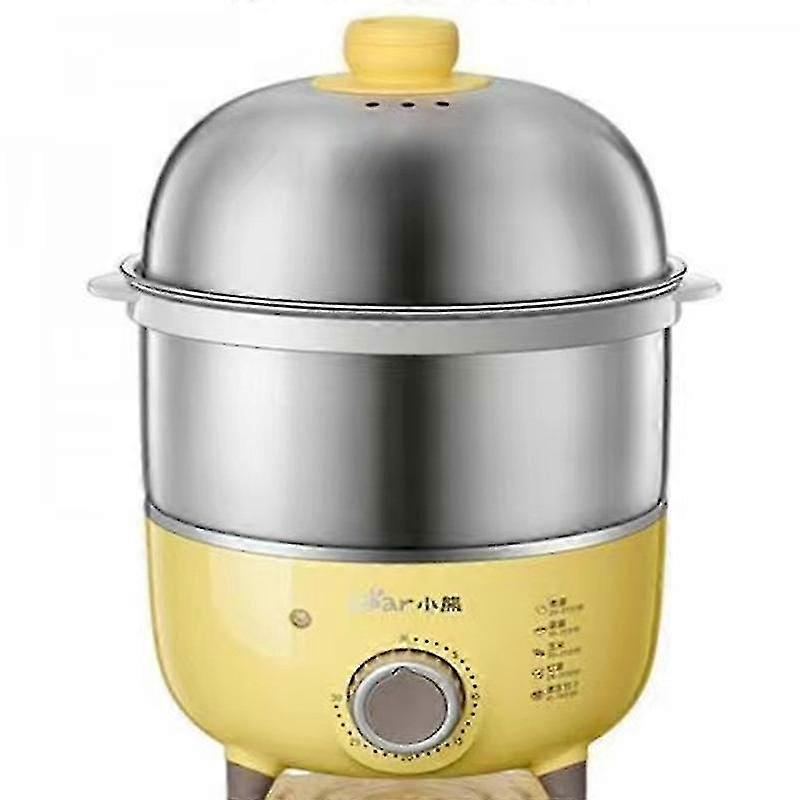 220v 360w Yellow Stainless Steel Egg Boiler Machine Multi-function With Automatic Power Off For