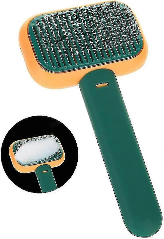 Self Cleaning Slicker Brush- For Dogs, Cats Pets