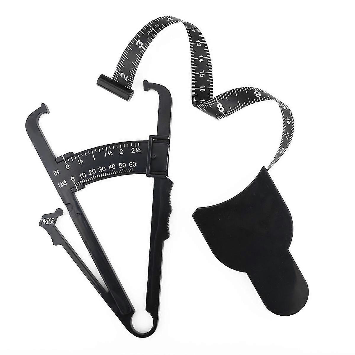 Body Fat Caliper and Body Measuring Tape, Skinfold Calipers for Accurately Measuring BMI Skin Fold Fitness