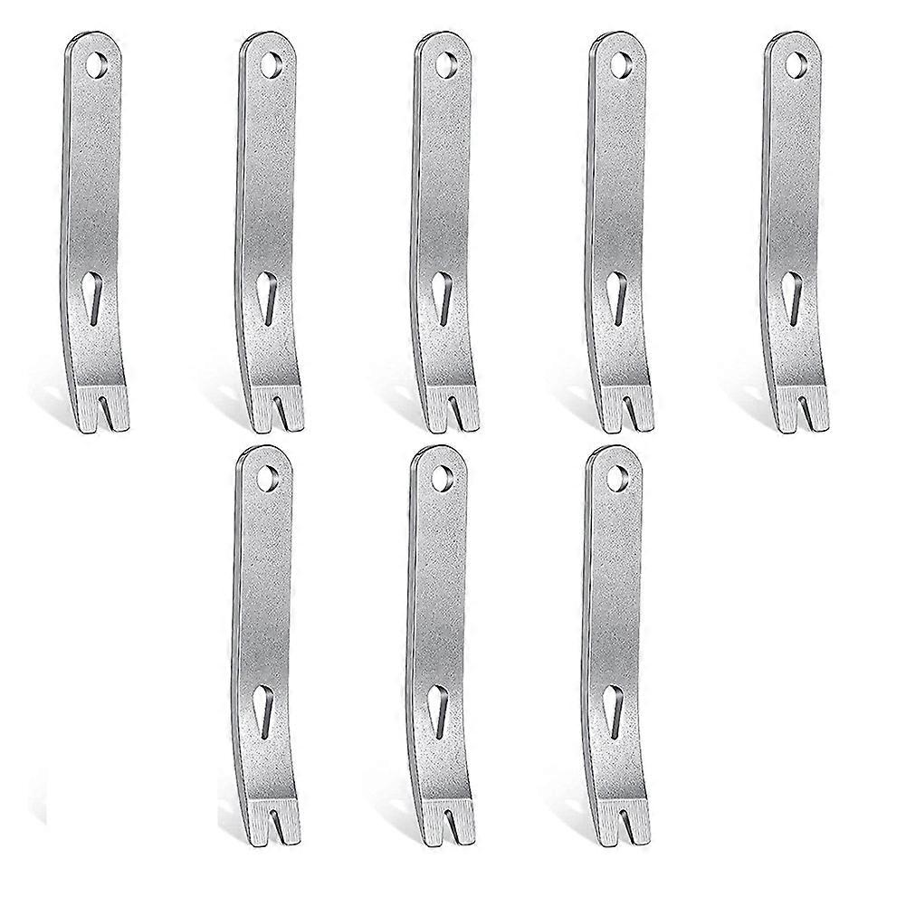 8 Pieces Mini Pry Bar Stainless Steel Flat Bar Multifunction Small Pry Bar Mini Crowbar Opener Tool