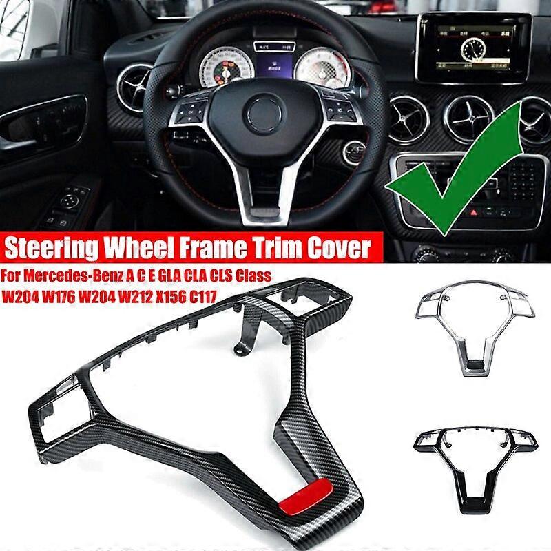 Fits Mercedes Benz W204 W207 W212 C-ClassSteering Wheel Trim Cover Bezel Chrome Ru5bgfnsw1ddtufq